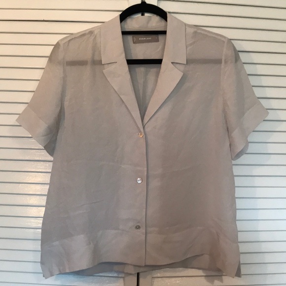Everlane Tops - Everlane silk notch shirt